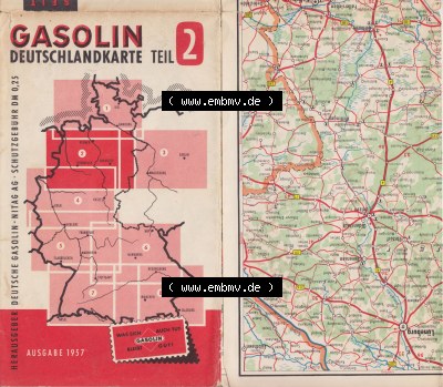 Bremen, Osnabrück, Hannover, Gasolin Teil 2 der Deutschlandkarte Sammlung