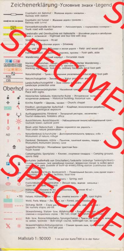 Wanderkarte DDR Bezirk Suhl, Oberhof Umgebung 1983, 5. Auflage Wanderkarte Umgebung von Oberhof, Tourist Verlag, 1983, 5. Auflage Wanderkarte 595 504 6 vom Tourist... Sammlung