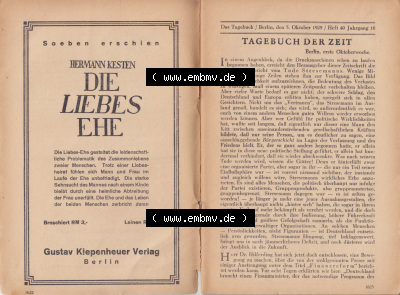 Schwarzschild - Das Tagebuch 1929 Sammlung