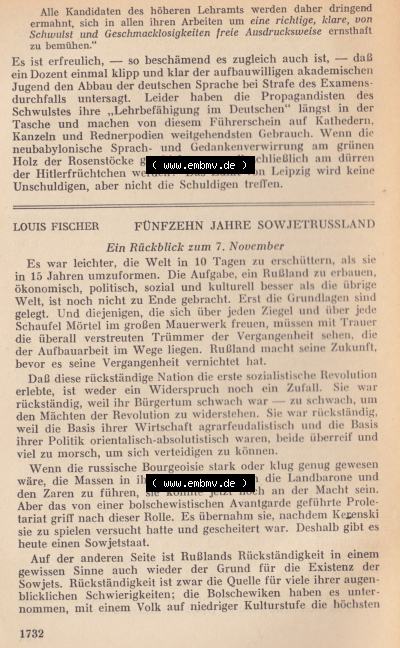 Schwarzschild - Das Tagebuch 1932, Fünfzehn Jahre Sowjetrußland Sammlung