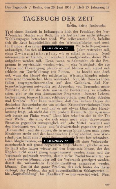 Schwarzschild - Das Tagebuch 1931 Sammlung
