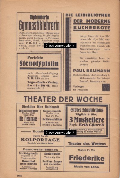 Schwarzschild - Das Tagebuch 1929 Sammlung
