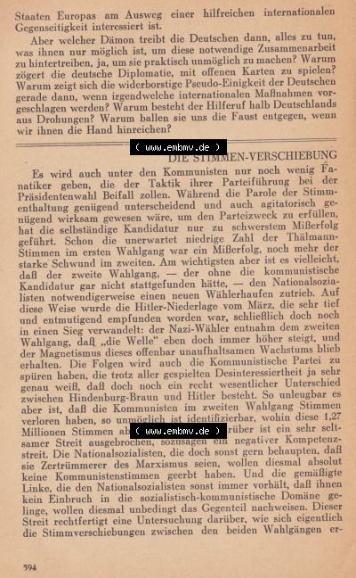 Schwarzschild - Das Tagebuch 1932, Deutschland 1932 Sammlung