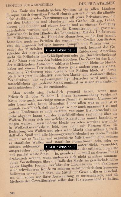 Schwarzschild - Das Tagebuch 1932, Die Privatarmee Sammlung