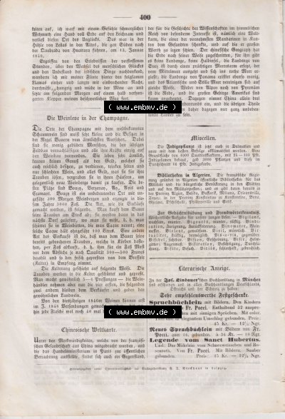 Das Pfennig Magazin 1846 Sammlung