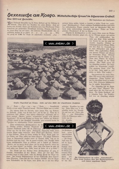 Welt und Haus 1932, Hexensuche am Kongo Sammlung