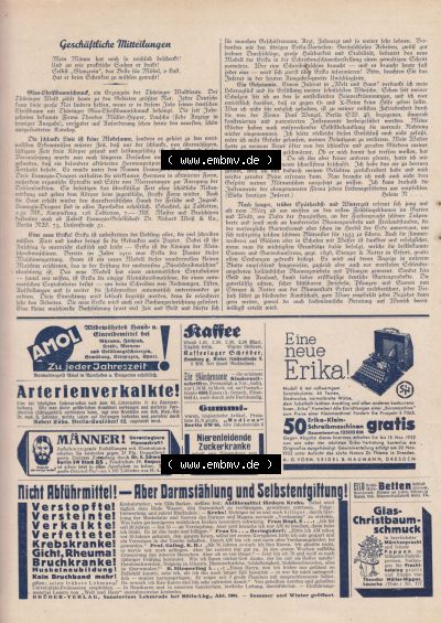 Welt und Haus 1932, Cover Innenseite I. Sammlung
