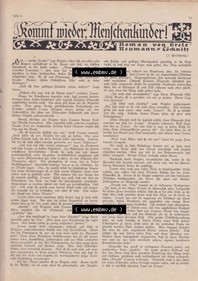 Welt und Haus 1932, Kommt wieder, Menschenkinder Sammlung