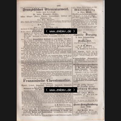 Deutscher Bund und „Heilige Allianz“, Allgemeine Zeitung 1845, Zeitschrift 247, vom 4. September 1845, Beilage zur Allgemeinen Zeitung Seite 1976 Sammlung