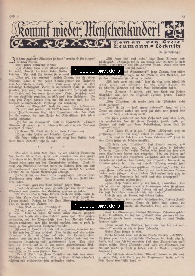 Welt und Haus 1932, Kommt wieder, Menschenkinder Sammlung