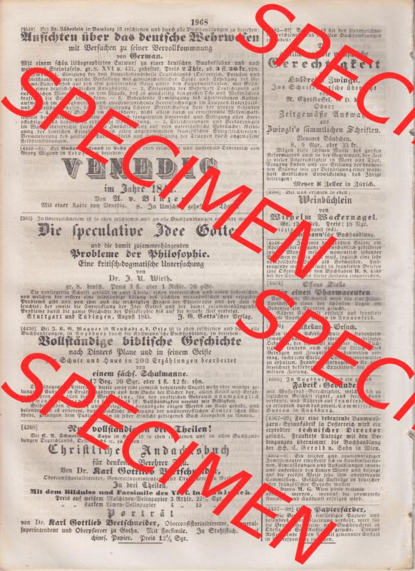 Deutscher Bund und „Heilige Allianz“, Allgemeine Zeitung 1845, Zeitschrift Nr. 246 vom Mittwoch den 3. September 1845, Beilage zur Allgemeinen... Sammlung
