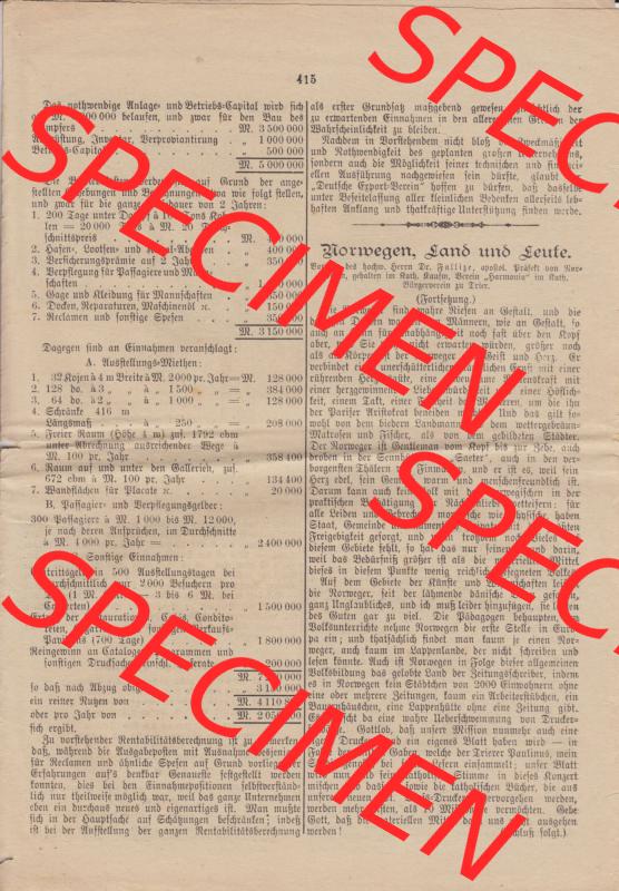 Deutsches Kaiserreich Bonn, Sonntagsblatt Illustrierte Beilage zur Deutschen Reichs-Zeitung 1888, Zeitung Nr. 52, 23. Dezember 1888, Sonntagsblatt Seite 415 Sammlung