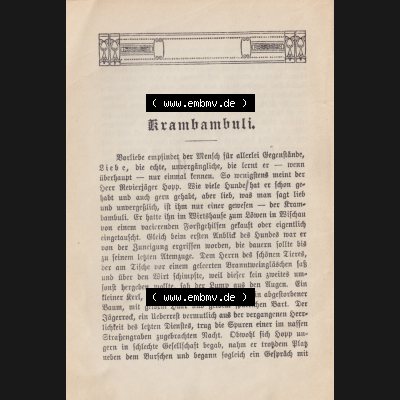 Deutsches Kaiserreich Wiesbadener Volksbücher 1914, Buch Nr. 12, Krambambuli, von Marie von Ebner-Eschenbach (1) Sammlung