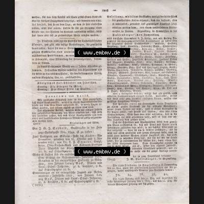 1807-1833, Bayern München: Baierische National-Zeitung 1817, Nr. 277, von München, Sonnabend den 22. November 1817, Seite 1028 (1) Sammlung