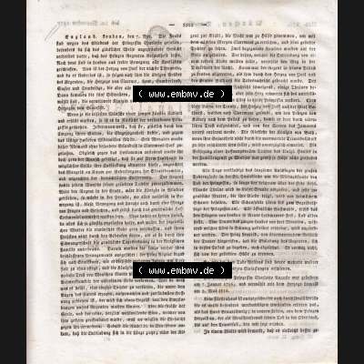 1807-1833, Bayern München: Baierische National-Zeitung 1817, Nr. 275, von München, Donnerstag den 20. November 1817, Seite 1022 (1) Sammlung