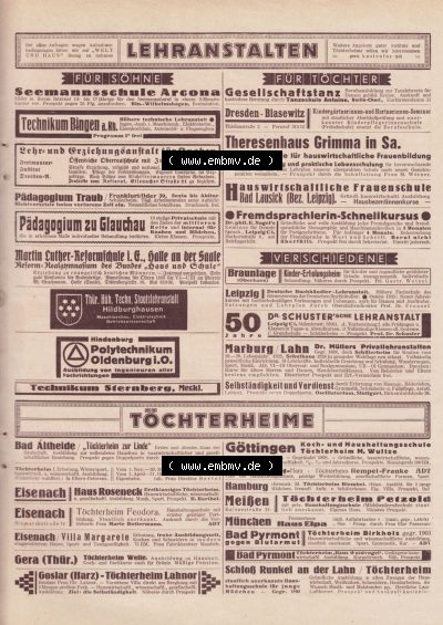Welt und Haus 1932 Sammlung