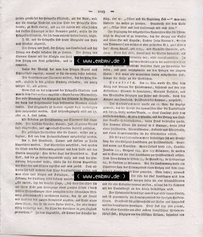 Baierische National-Zeitung 1817, Artikel über Charlotte Augusta von Wales Sammlung