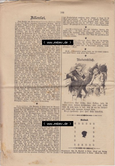 Deutschen Reichs-Zeitung 1889, Sonntagsblatt Sammlung