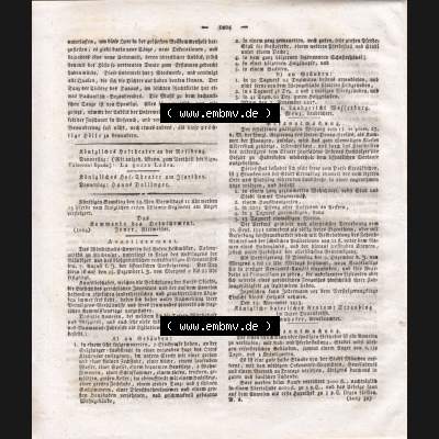 1807-1833, Bayern München: Baierische National-Zeitung 1817, Nr. 275, von München, Donnerstag den 20. November 1817, Seite 1024 (1) Sammlung