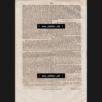 1819-1871, Allgemeine Preußische Staats-Zeitung 1825, Nr. 256, Berlin den 2. November 1825, Seite 1024 Sammlung