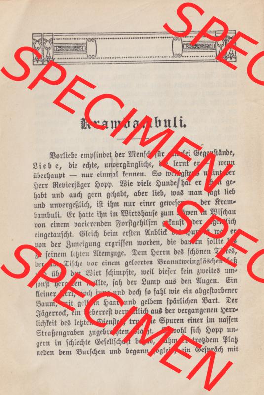 Deutsches Kaiserreich Wiesbadener Volksbücher 1914, Buch Nr. 12, Krambambuli, von Marie von Ebner-Eschenbach (1) Sammlung