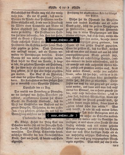 Leipziger Zeitungen 1773 Sammlung