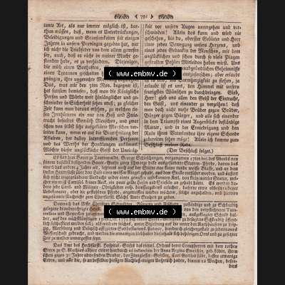 1701-1800, Heiliges Römisches Reich Deutscher Nation, Leipziger Zeitungen 1773, 168 Stück. Montags den 30. Aug. 1773, Seite 791 Sammlung