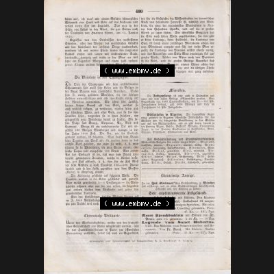 1833-1855, Das Pfennig Magazin 1846, für Belehrung und Unterhaltung Nr. 206, vm 12. Dezember 1846, Seite 400 (1) Sammlung