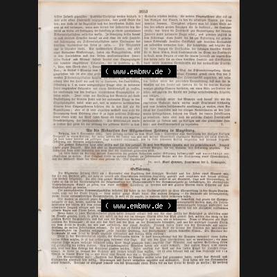 Deutscher Bund und „Heilige Allianz“, Allgemeine Zeitung 1845, vom Sonntag den 14. September 1845, Beilage zur Allgemeinen Zeitung, Seite 2053,... Sammlung