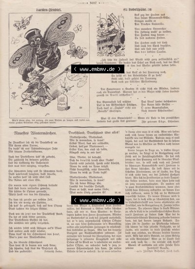 Der wahre Jacob 1908, Satire-Zeitschrift Blatt 561, Seite 5687, Garten Eden, Neustes Wintermärchen VI. Sammlung