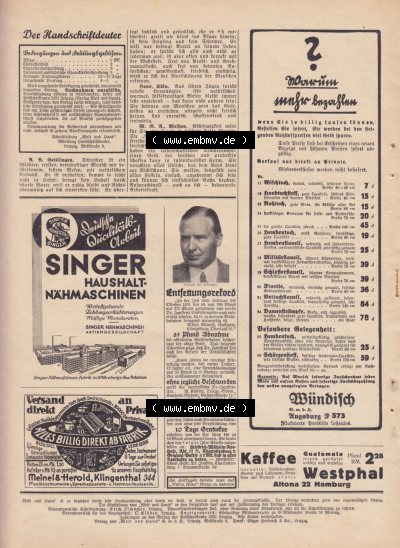 Welt und Haus 1932 Sammlung
