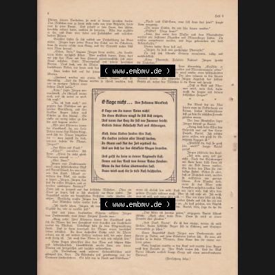 Weimarer Republik Zeitschrift Welt und Haus 1932, 32. Jahrgang, 19. November 1932, Heft Nr. 8. Seite 8, Gedicht in der Zeitung Welt und Haus von Johanna... Sammlung
