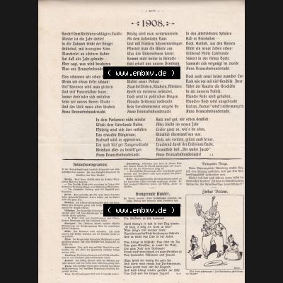 Der wahre Jacob 1908, Satire-Zeitschrift Blatt 560, Seite 5670, Zukunftstelegramme, Hungernde Kinder, Zirkus Bülow Sammlung