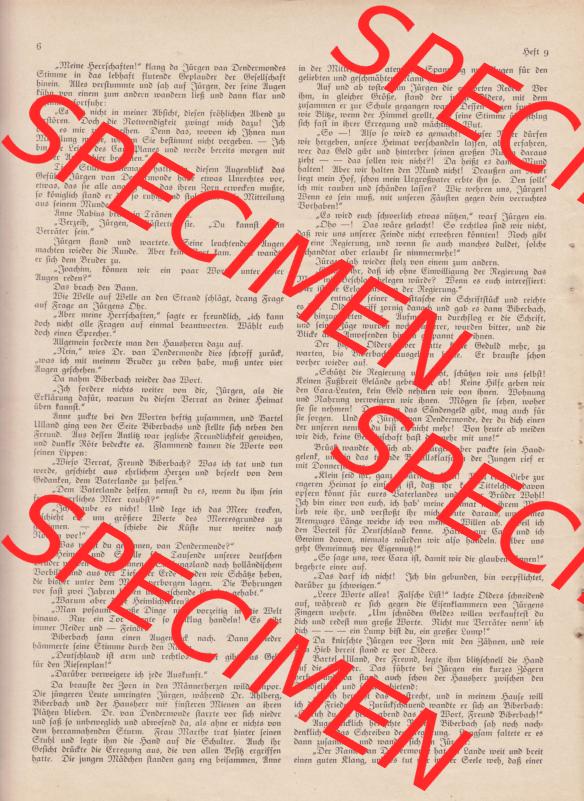 Zeitschrift Welt und Haus 1932 Heft 9 von 26. November 1932, Seite 6, Wider Meer und Menschen, Roman von Luise Küchler - Fortsetzung II. Sammlung