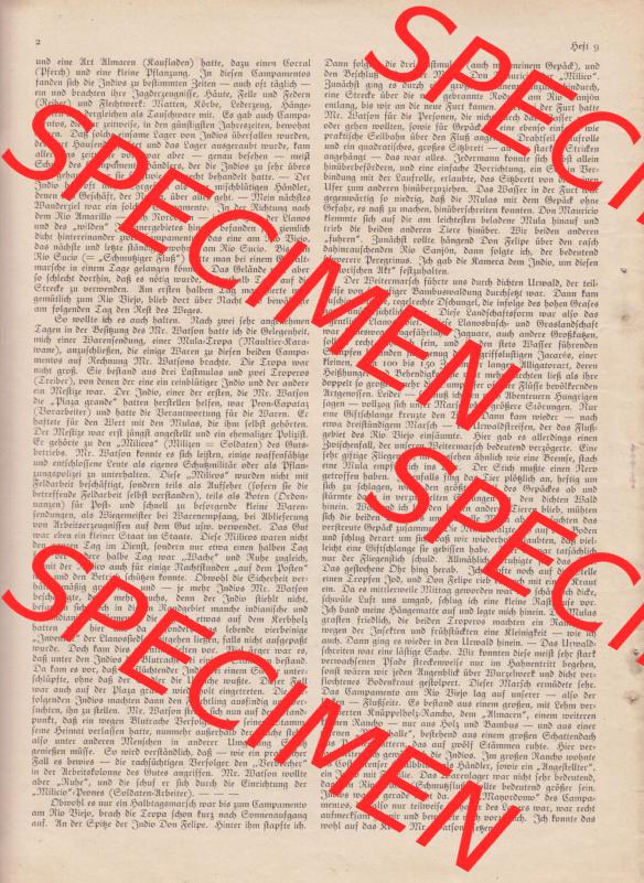 Zeitschrift Welt und Haus 1932 Heft 9 von 26. November 1932, Seite 2, Das Deutsche Familienblatt, Artikel Fortsetzung I. Zwischen Atlantik und Pazifik, Erlebnisse... Sammlung