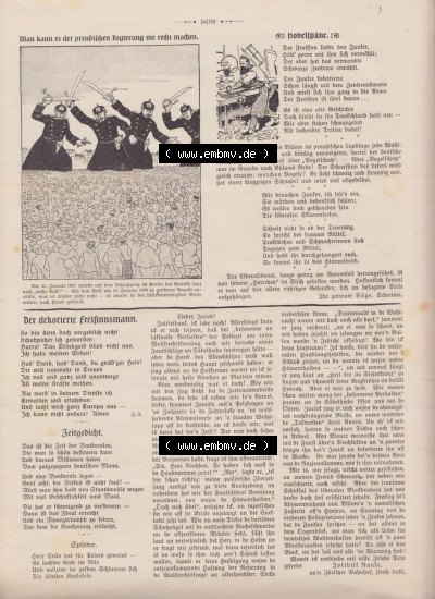 Der wahre Jacob 1908, Satire-Zeitschrift Blatt 562, Seite 5699, Man kann es der preußischen Regierung nie recht machen Sammlung