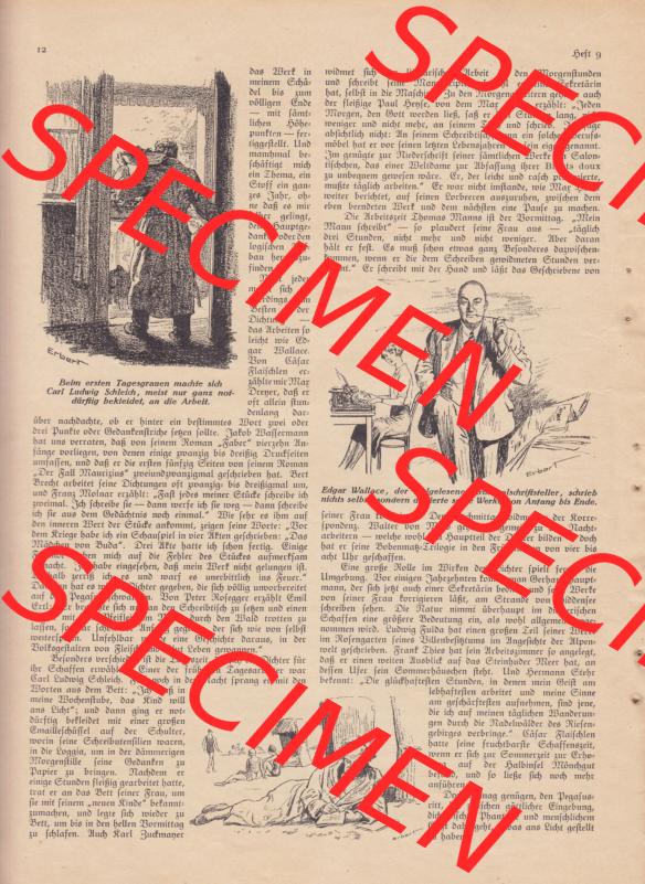 Zeitschrift Welt und Haus 1932 Heft 9 von 26. November 1932, Seite 12, Artikel Wie Dichter arbeiten, Auf dem Pegasus zum Parnassus in Zeitschrift Das Deutsche Familienblatt Sammlung