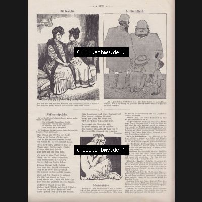 Der wahre Jacob 1908, Satire-Zeitschrift Blatt 567, Seite 5779, Die Realistin und Der Unterschied, und Kasernensprüche, Stuttgart vom 14. April 1908 Sammlung