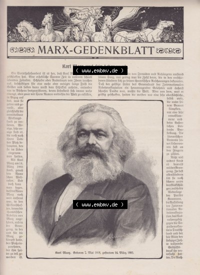 Der wahre Jacob 1908, Satire-Zeitschrift Blatt 565, Seite 5741, Marx-Gedenkblatt, Karl Marx und sein Lebenswerk, politische Satire-Zeitschrift... Sammlung