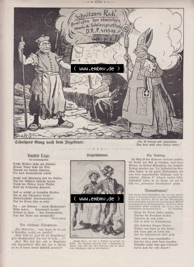 Der wahre Jacob 1908, Satire-Zeitschrift Blatt 564, Seite 5730, Schnitzers Rutz, Schnitzers Gang nach dem Fegefeuer, Kirchliche... Sammlung