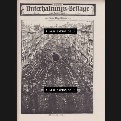 Der wahre Jacob 1908, Satire-Zeitschrift Blatt 564, Seite 5725, Unterhaltungs-Beilage Zum Vogelschutz, Ihm kann nir geschehen, Satirische Zeitung vom 3. März 1908 Sammlung