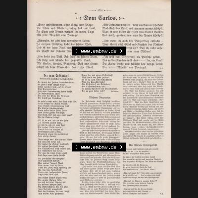 Der wahre Jacob 1908, Satire-Zeitschrift Blatt 563, Seite 5710, Dom Carlos, Der neue Tressendorf, Zeitschrift vom 18. Februar 1908 Sammlung