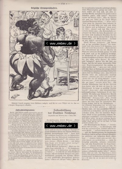 Der wahre Jacob 1908, Satire-Zeitschrift Blatt 564, Seite 5728, Belgische Errungenschaften - Karikatur und Fastnachtstelegramme,... Sammlung