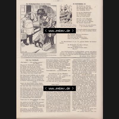 Der wahre Jacob 1908, Satire-Zeitschrift Blatt 568, Seite 5787, Der Block-Abgeordnete in den Ferien und Lob der Unschuld, vom 28. April 1908, Satire vom deutschen Kaiserreich Sammlung