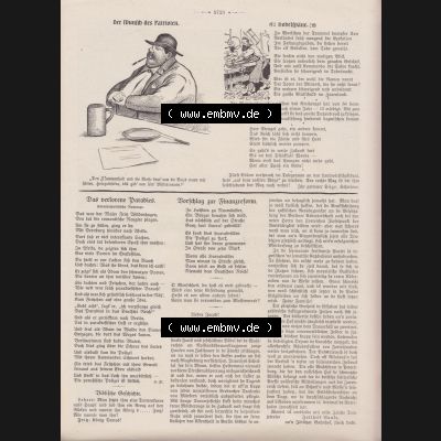 Der wahre Jacob 1908, Satire-Zeitschrift Blatt 564, Seite 5723, Karikatur - Der Wunsch des Patrioten und Das verlorene Paradies und Vorschlag zur Finanzreform, Satirische Zeitung... Sammlung