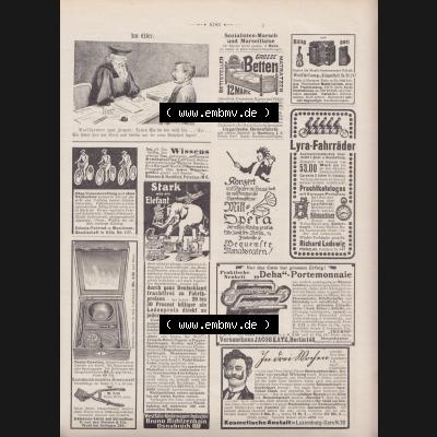 Der wahre Jacob 1908, Satire-Zeitschrift Blatt 567, Seite 5783, Im Eifer - Karikatur, Stuttgart vom 14. April 1908 Sammlung