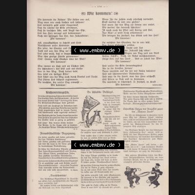 Der wahre Jacob 1908, Satire-Zeitschrift Blatt 568, Seite 5786, Wir kommen - Reichsvereinsgesetz, Freundschaftliche Begegnung, vom 28. April 1908, Satire vom... Sammlung