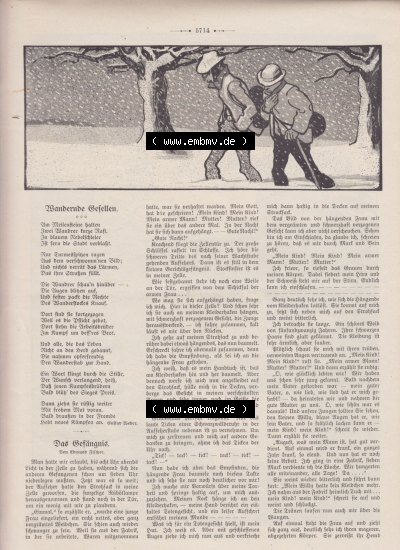 Der wahre Jacob 1908, Satire-Zeitschrift Blatt 563, Seite 5714, Wanderne Gesellen und Das Gefängnis, Zeitschrift vom 18. Februar... Sammlung