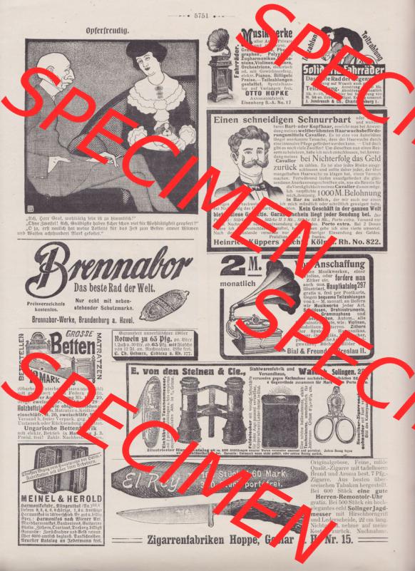 Der wahre Jacob 1908, Satire-Zeitschrift Blatt 565, Seite 5751, Opferfreudig, Karikatur vom alten Mann und einer Frau, politische Satire-Zeitschrift vom 17. März... Sammlung
