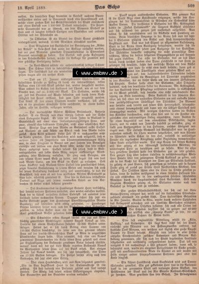 1801-1900, Zeitschrift „Das Echo“ 1889, Nr. 346, Berlin 18. April 1889, Seite 509, Gerichtssaal, Verbrechen und Unglücksflle,... Sammlung
